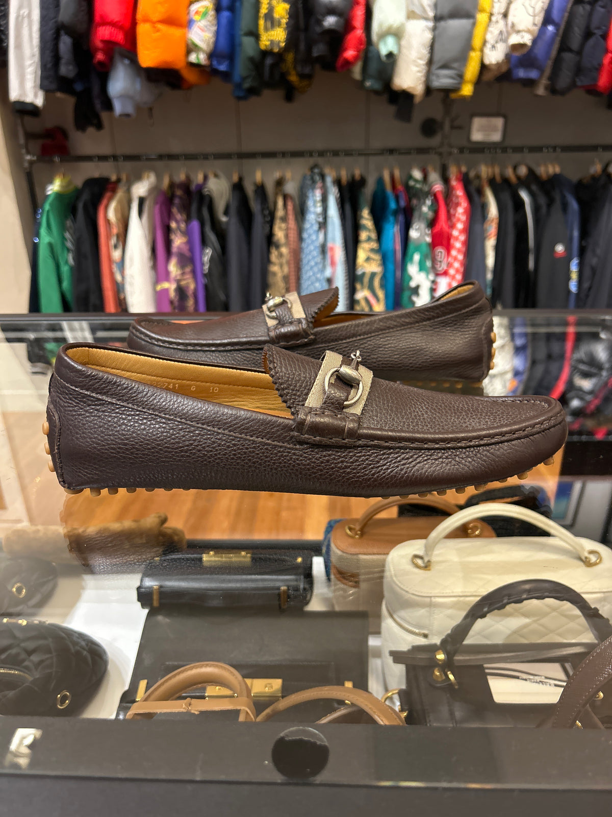Gucci Horsebit Driver Loafers - Brown