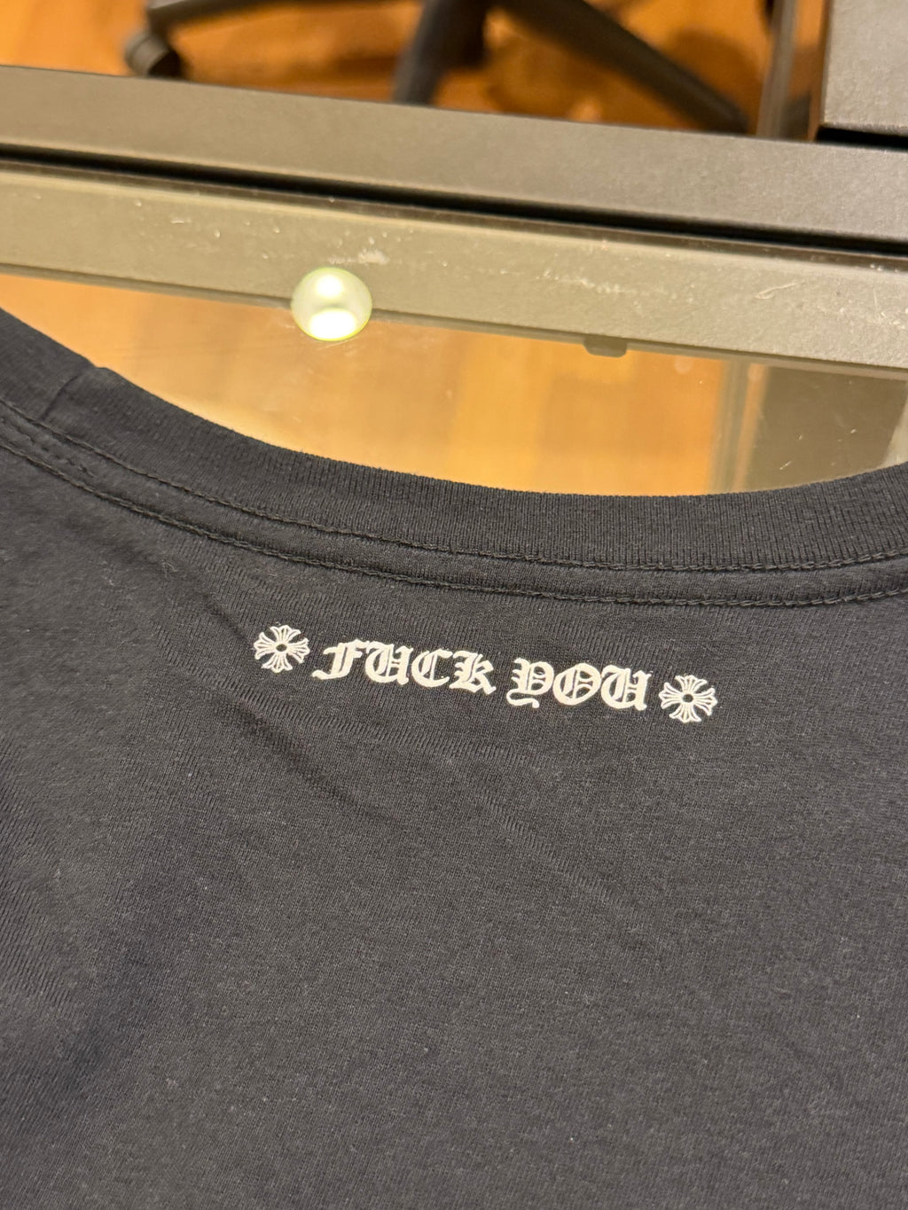 Chrome Hearts ‘Fuck You’ Horseshoe Pocket LS - Black