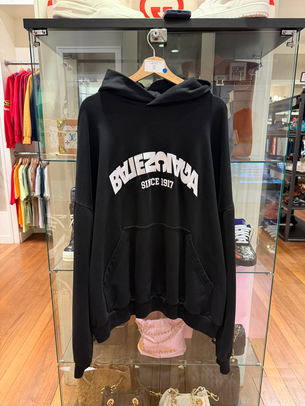 Balenciaga Upside Down Logo Hoodie