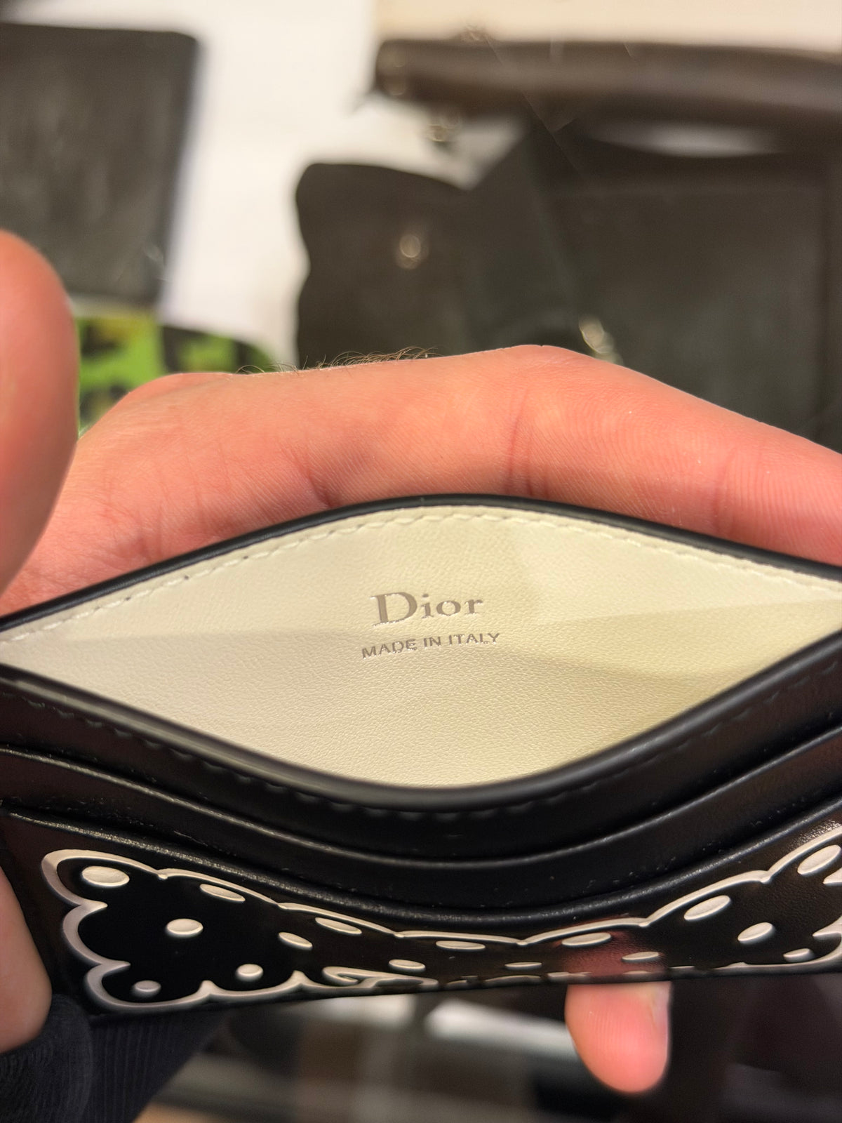 Dior Freesia Leather Card Holder