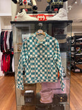 Louis Vuitton Damier Denim
Trucker Jacket - White/ Turquoise