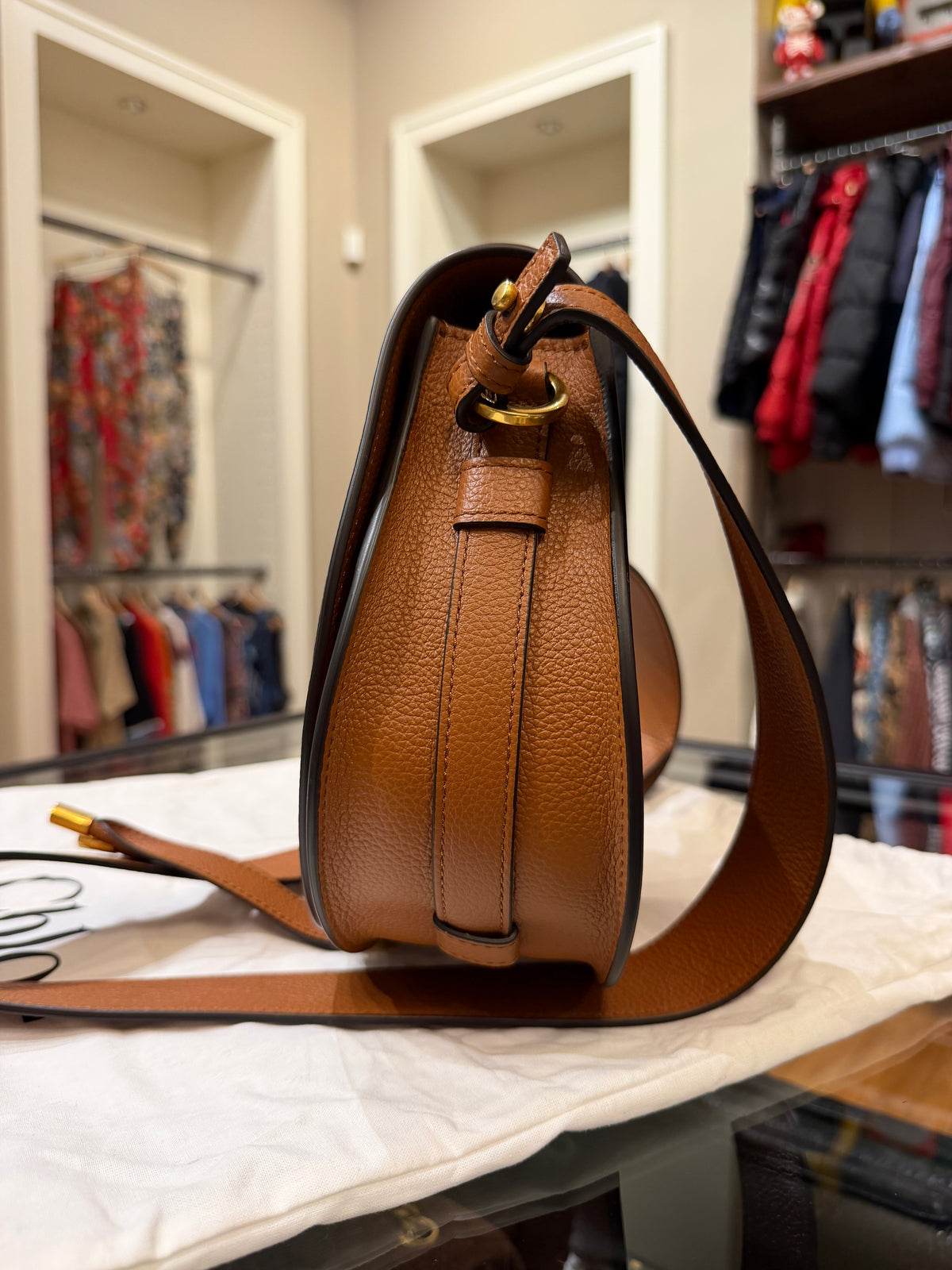 Chloé Marcie Saddle Bag - Tan