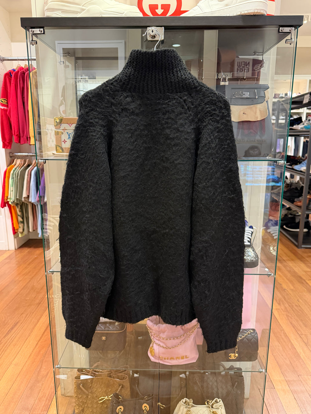 JieDa Knit Mohair Sweater - Black