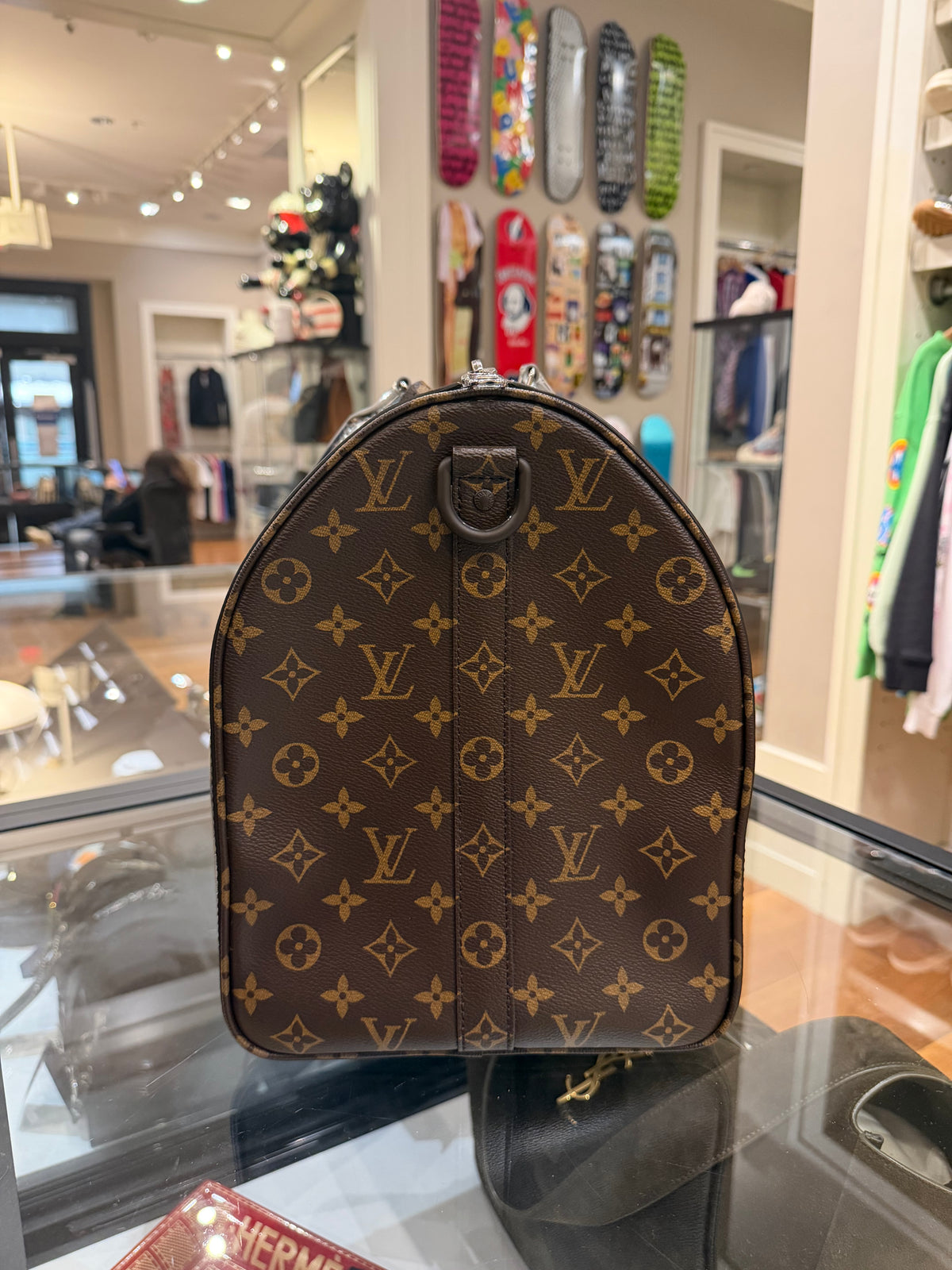 Louis Vuitton Keepall Bandoulière 50 Metallic Nebula Monogram 2023 Duffle Bag