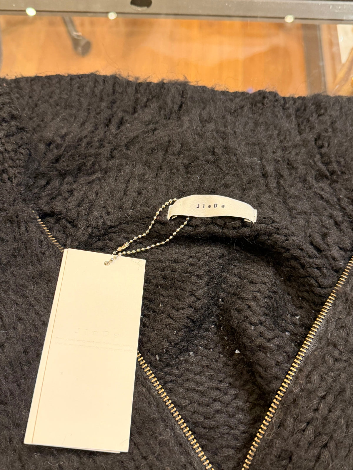 JieDa Knit Mohair Sweater - Black