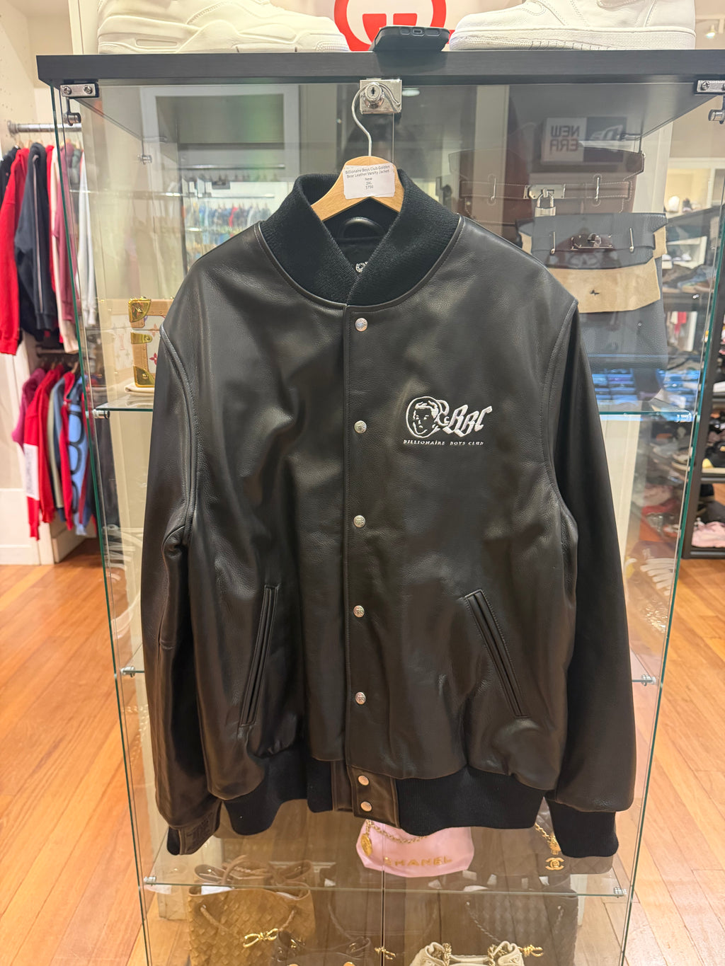 Billionaire Boys Club Golden Bear Leather Varsity Jacket