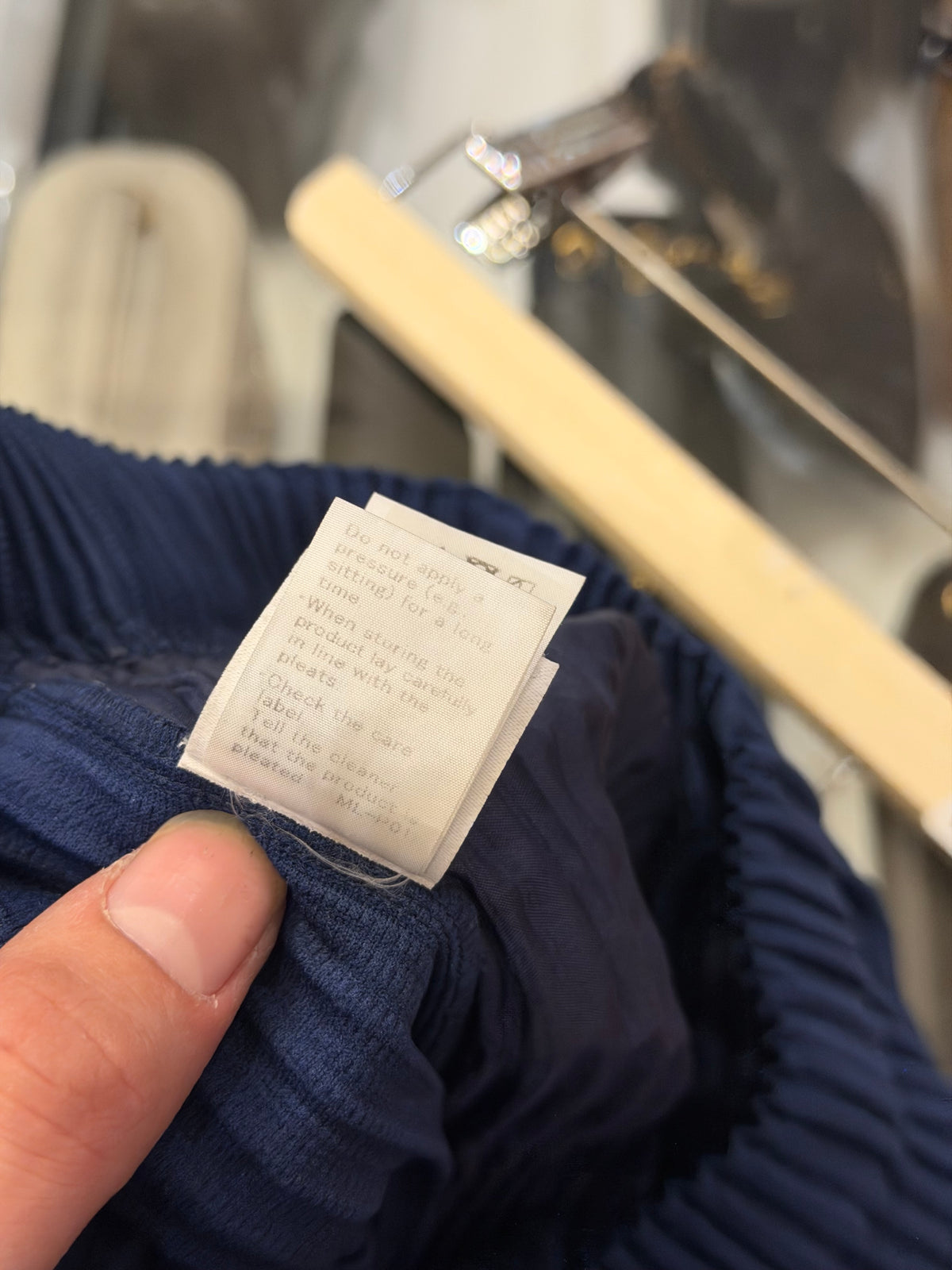 Issey Miyake Homme Plissé Pleated Pants - Navy