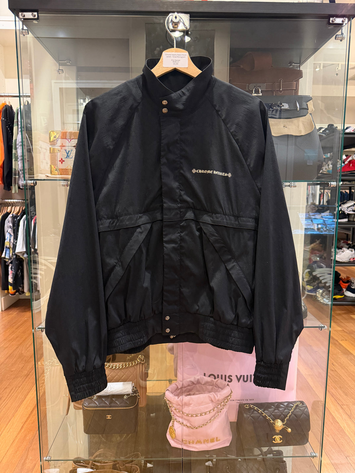 Chrome Hearts Match Point Monogram Print Windbreaker Jacket