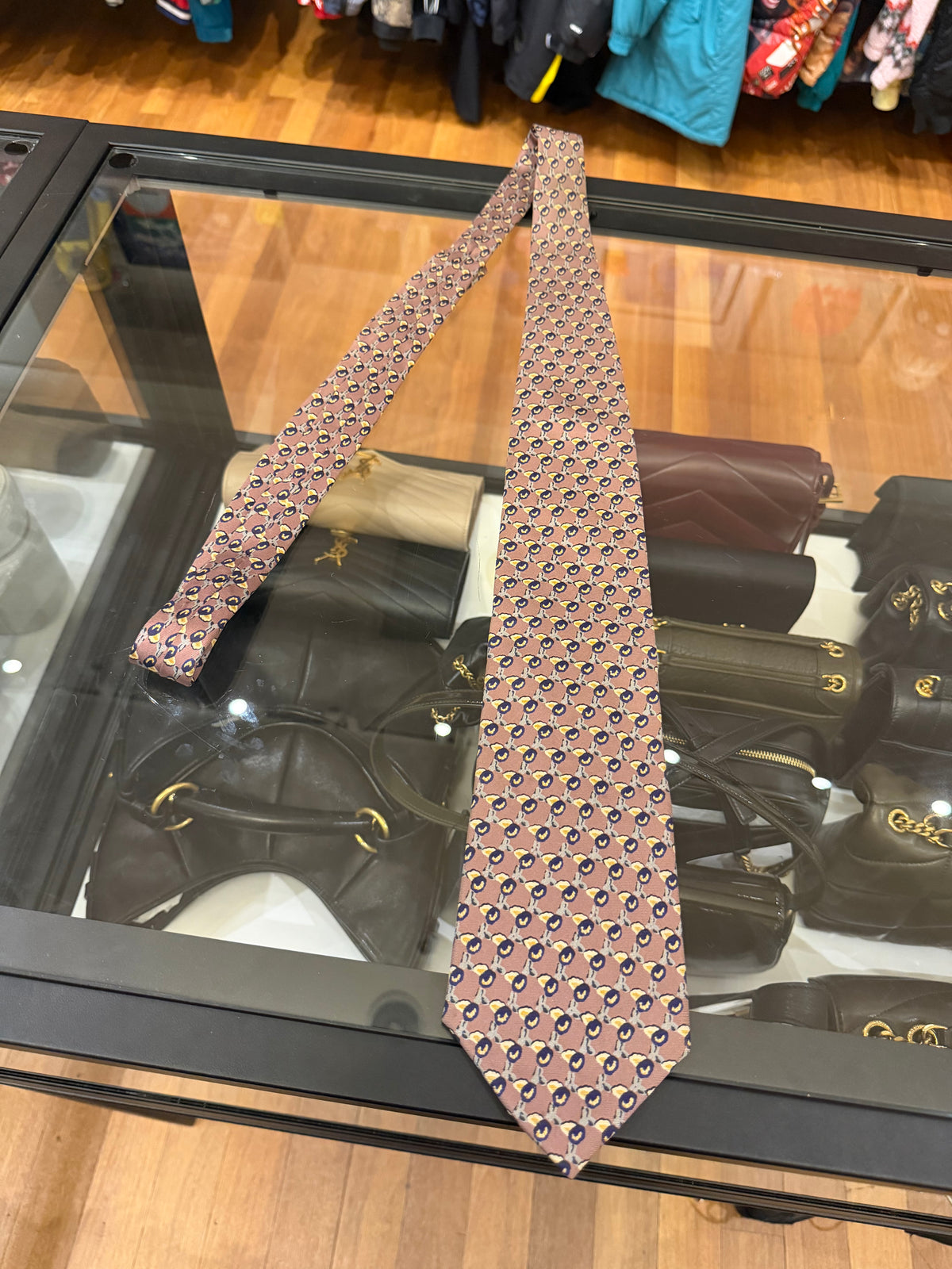 Christian Dior Tie - Leaf Pattern