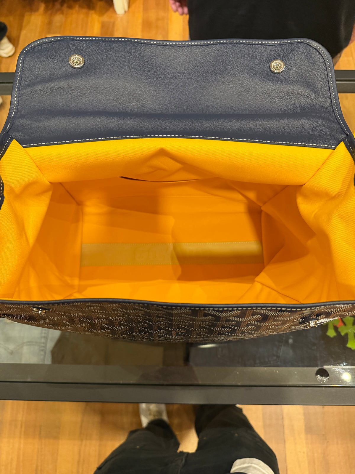 Goyard Saint Léger Backpack Navy