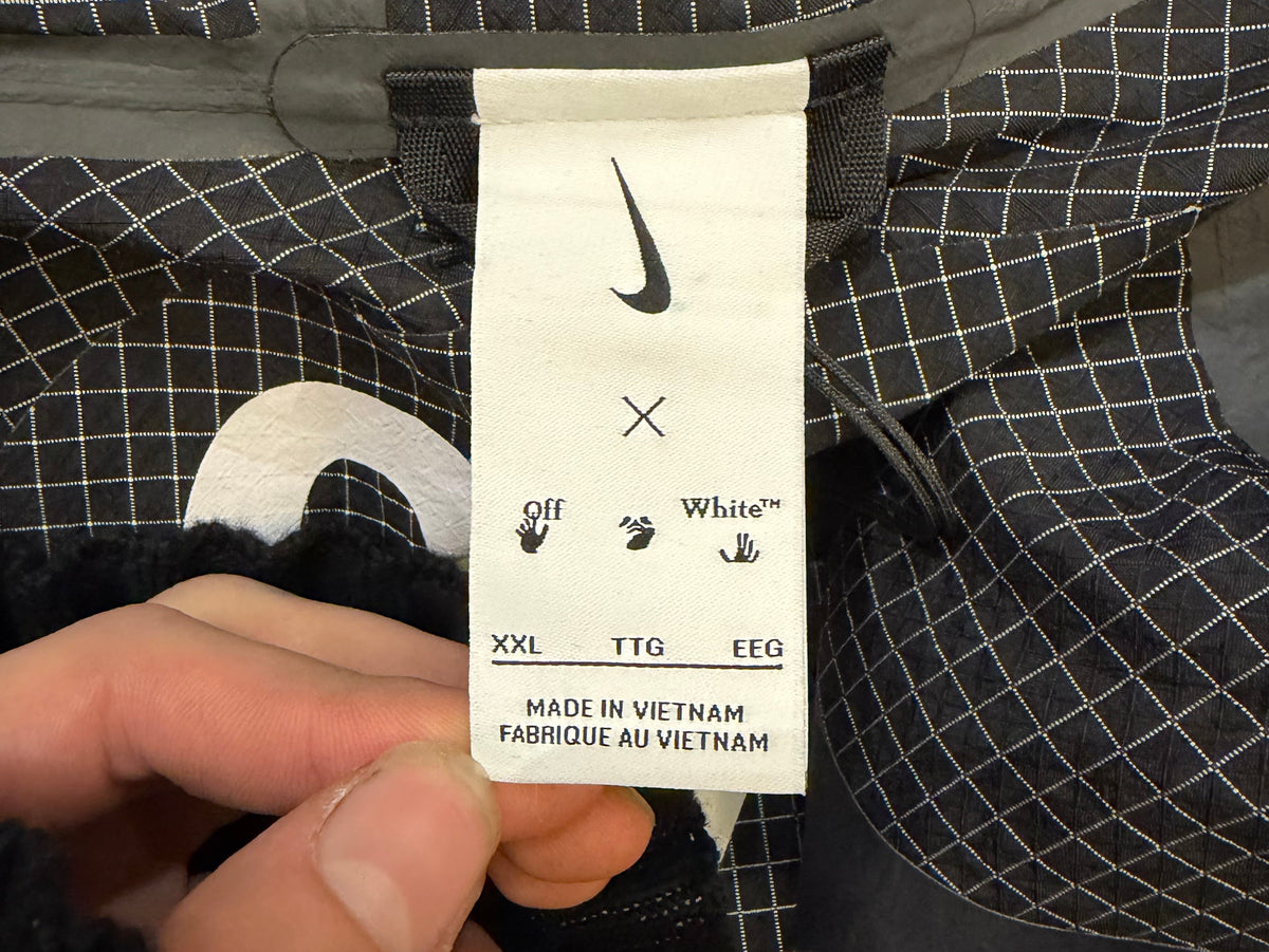 Nike x Off-White White Grid Waterproof Jacket - Black