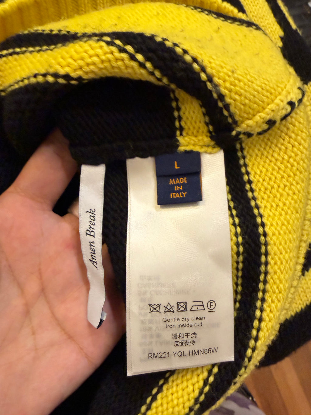 Louis Vuitton Football Jersey Knit Sweater