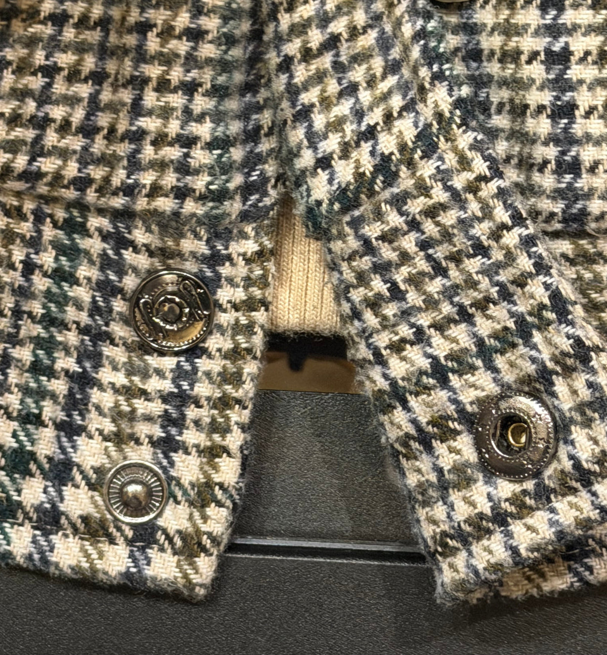 Yankees Starter UO Exclusive Blocked Varsity Jacket - Houndstooth