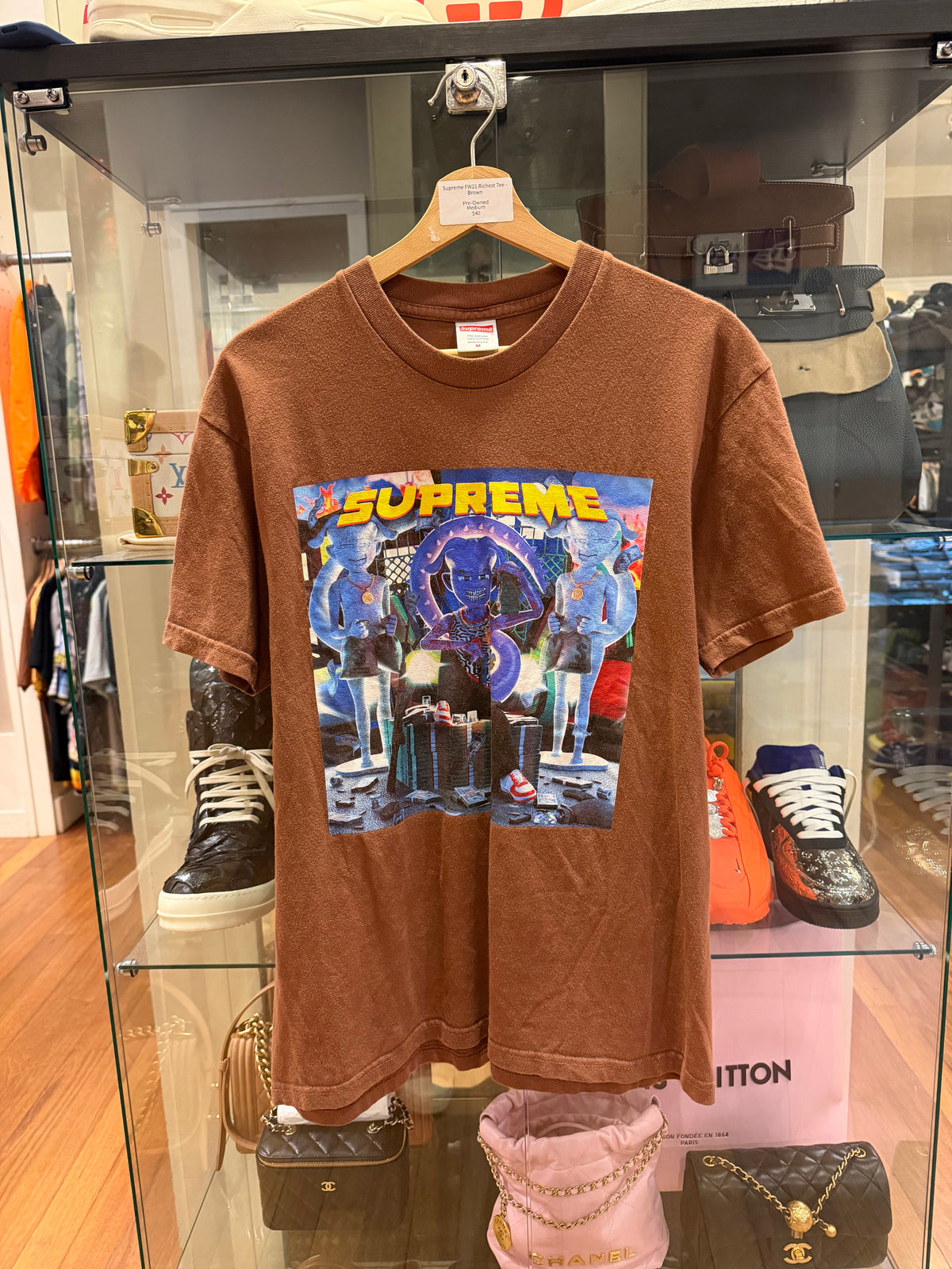 Supreme FW21 Richest Tee - Brown