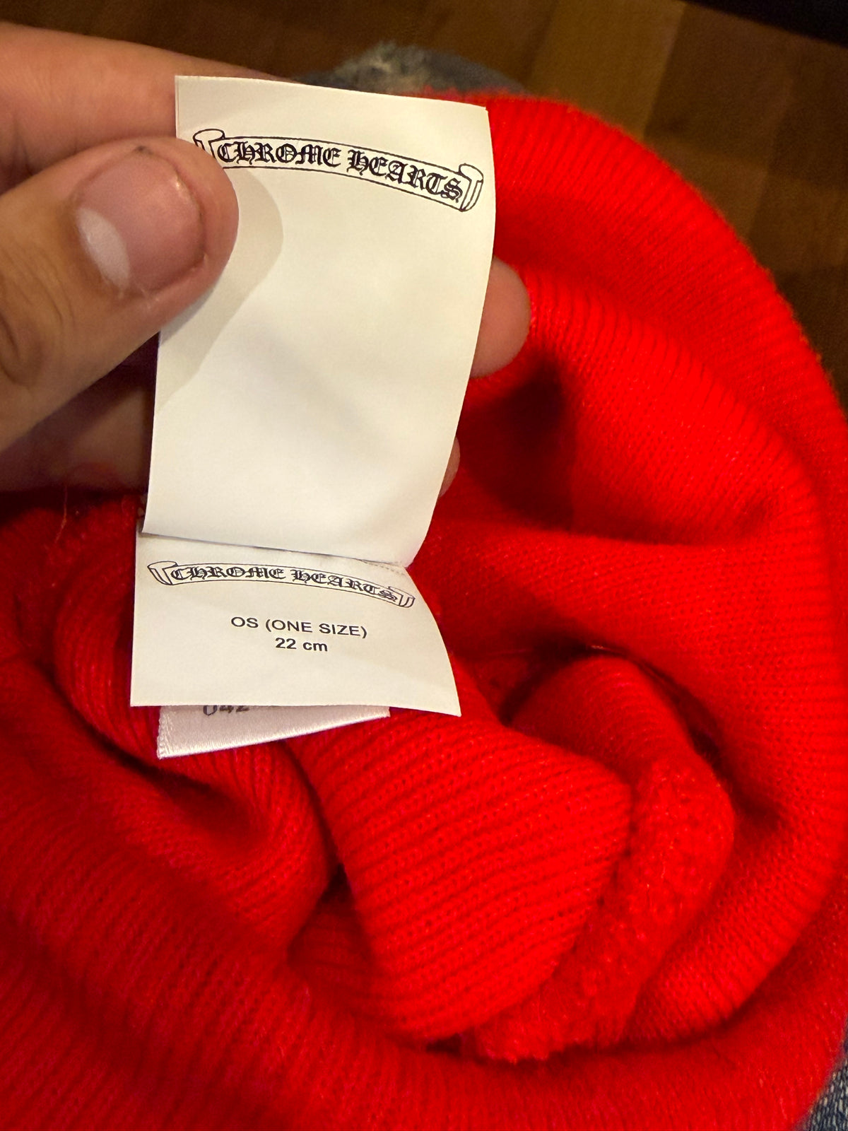 Chrome Heart CH Beanie - Red
