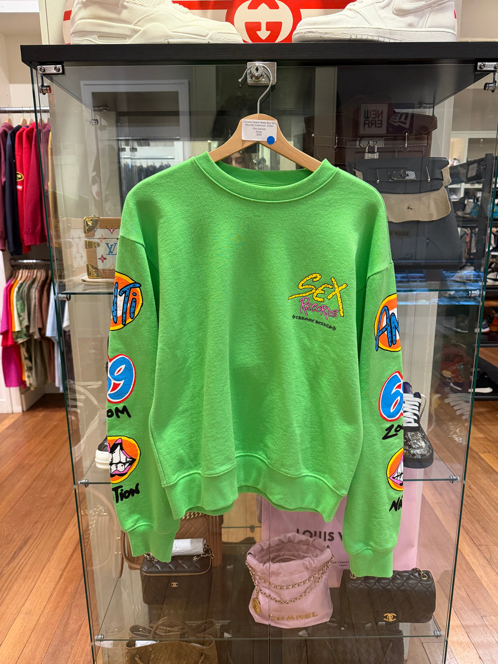 Chrome Hearts Matty Boy Sex Record Crewneck - Green