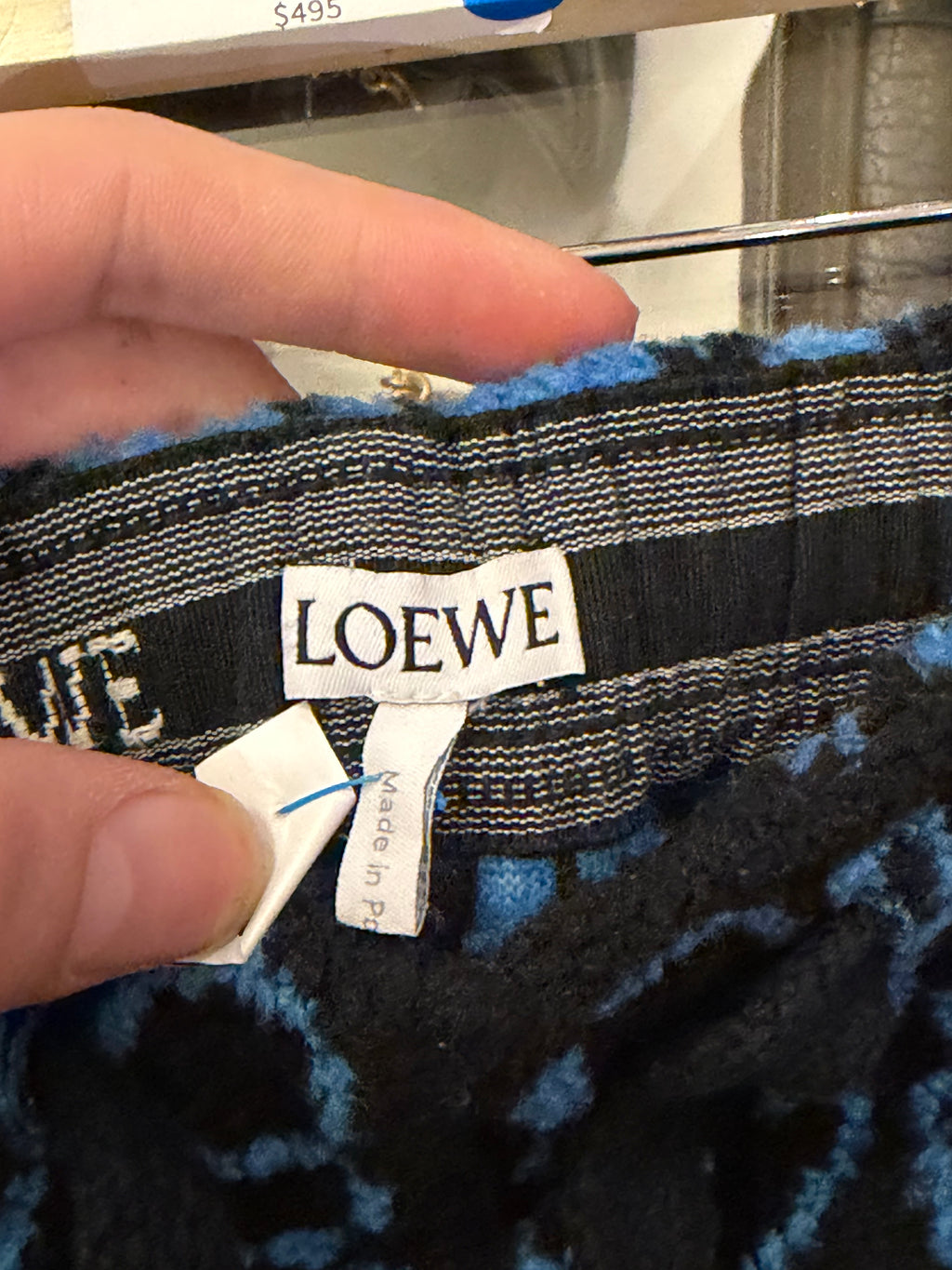 Loewe Anagram Wide Leg Logo Jaquard Fleece Drawstring Shorts