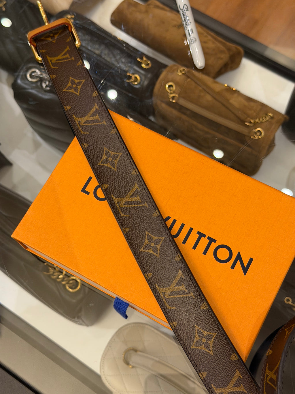 Louis Vuitton Leather LV Monogram Utility Cargo Belt