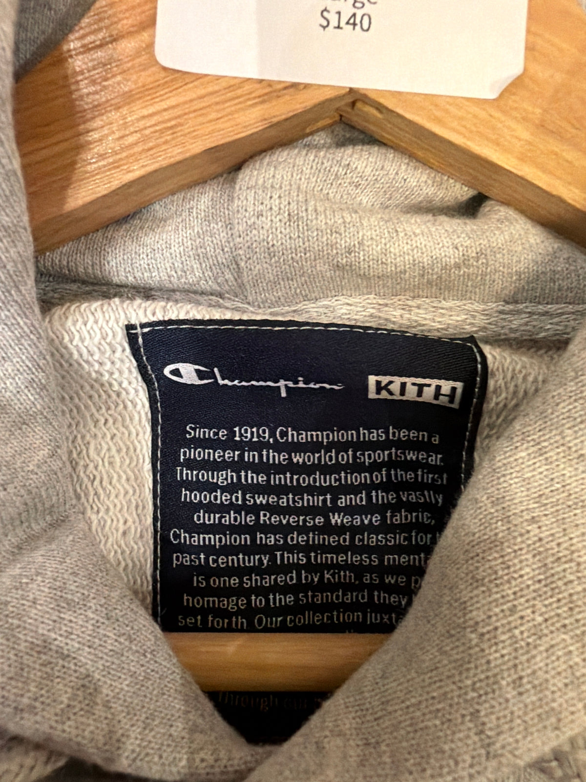 Kith x Champion SS18
Extended Hoodie - Grey