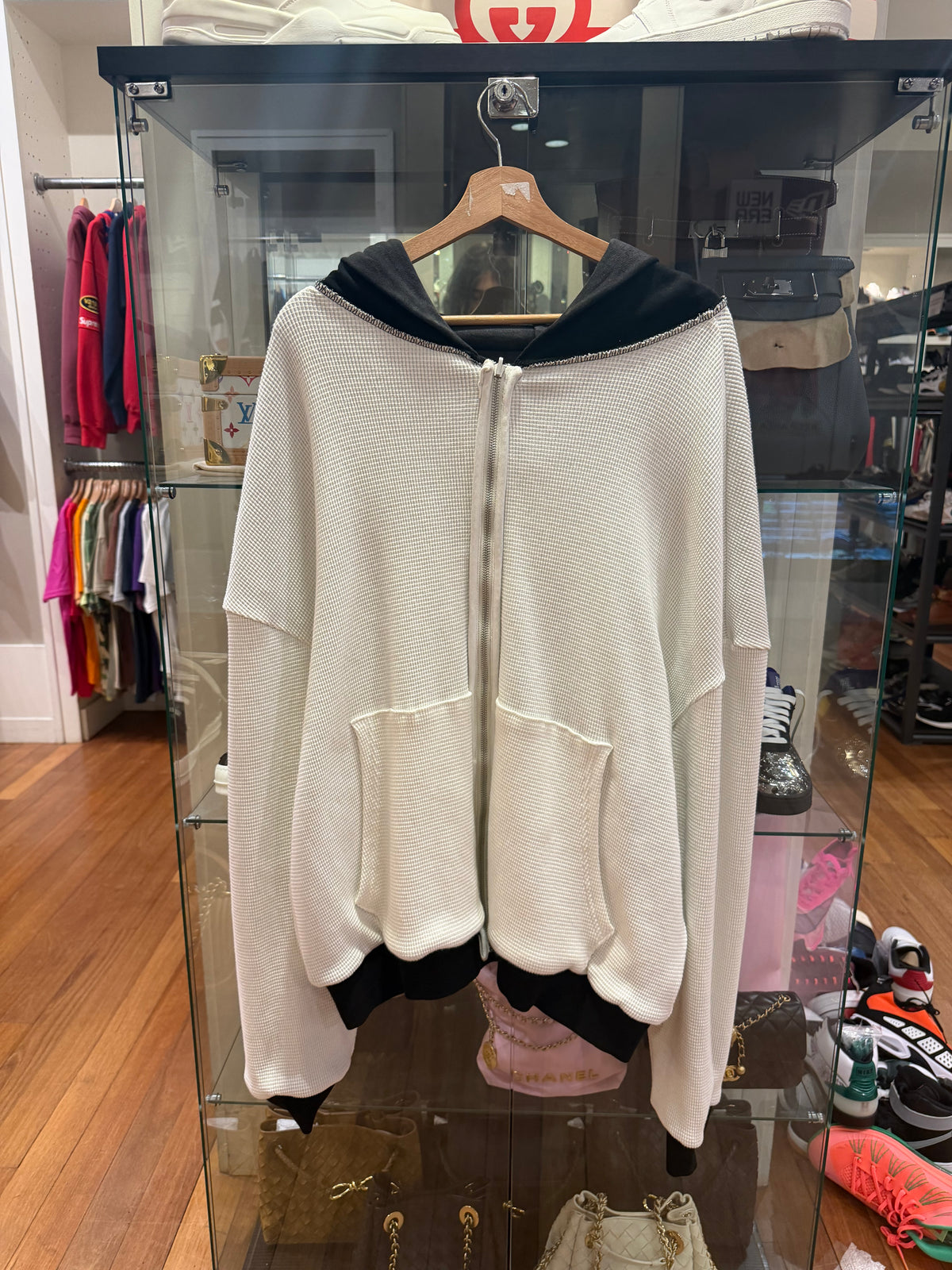 Bossi Kill Crew Reversible Heavyweight Thermal Zip Up - Black/Grey
