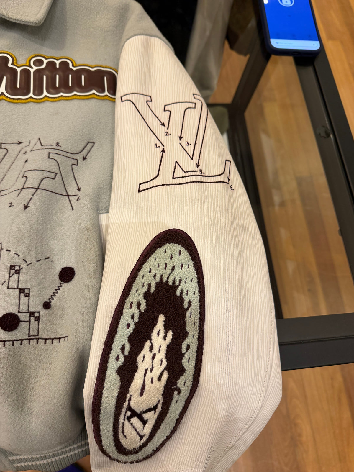 Louis Vuitton 2023 x Colm
Dillane Varsity Jacket - Grey