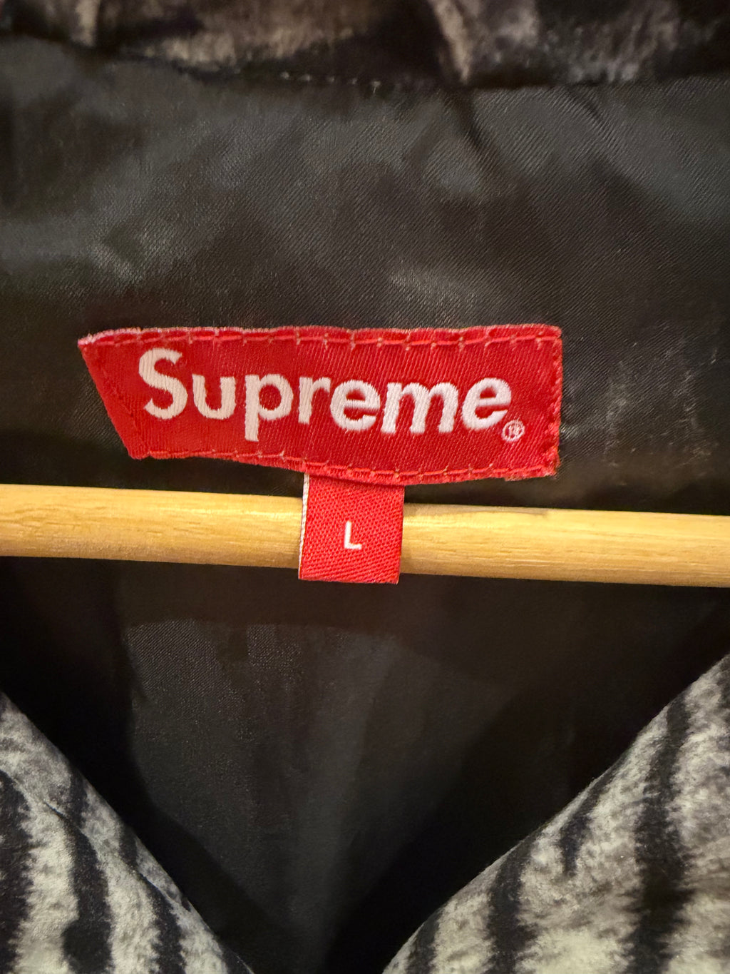 Supreme Tiger Stripe Zip Up