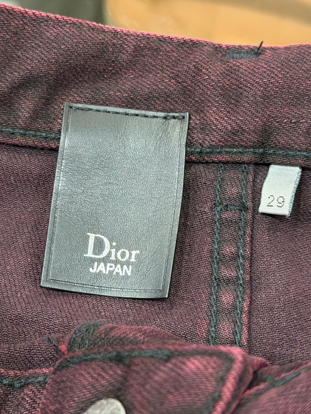 Dior Homme SS11 Dark Palm Denim Jeans By Kris Van Assche