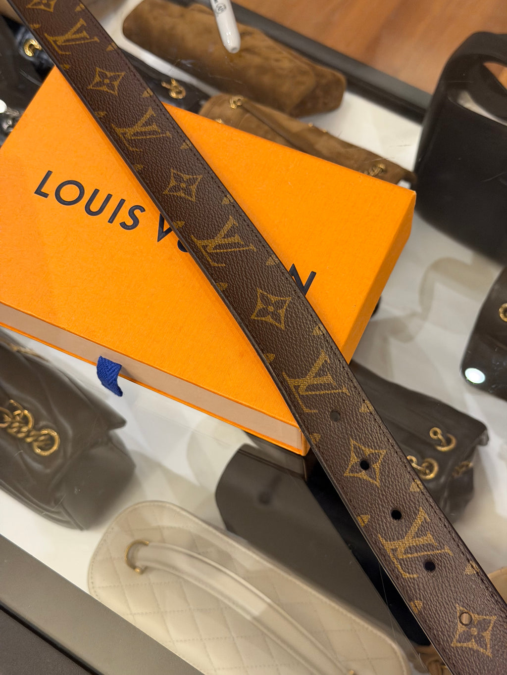 Louis Vuitton Leather LV Monogram Utility Cargo Belt