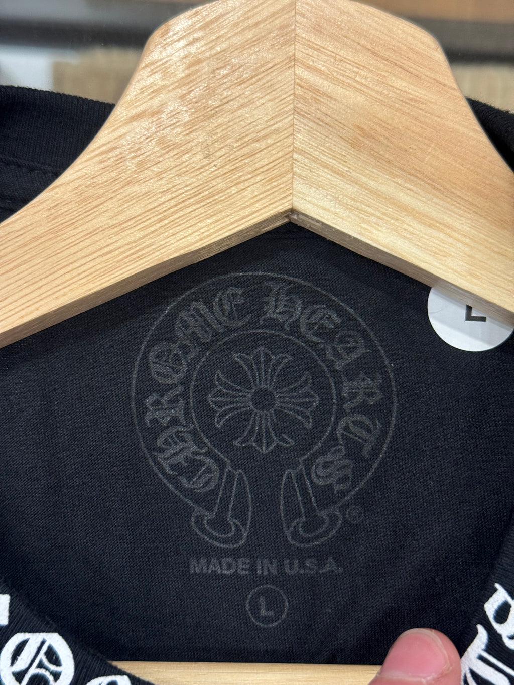 Chrome Hearts Neck Print Tee - Black