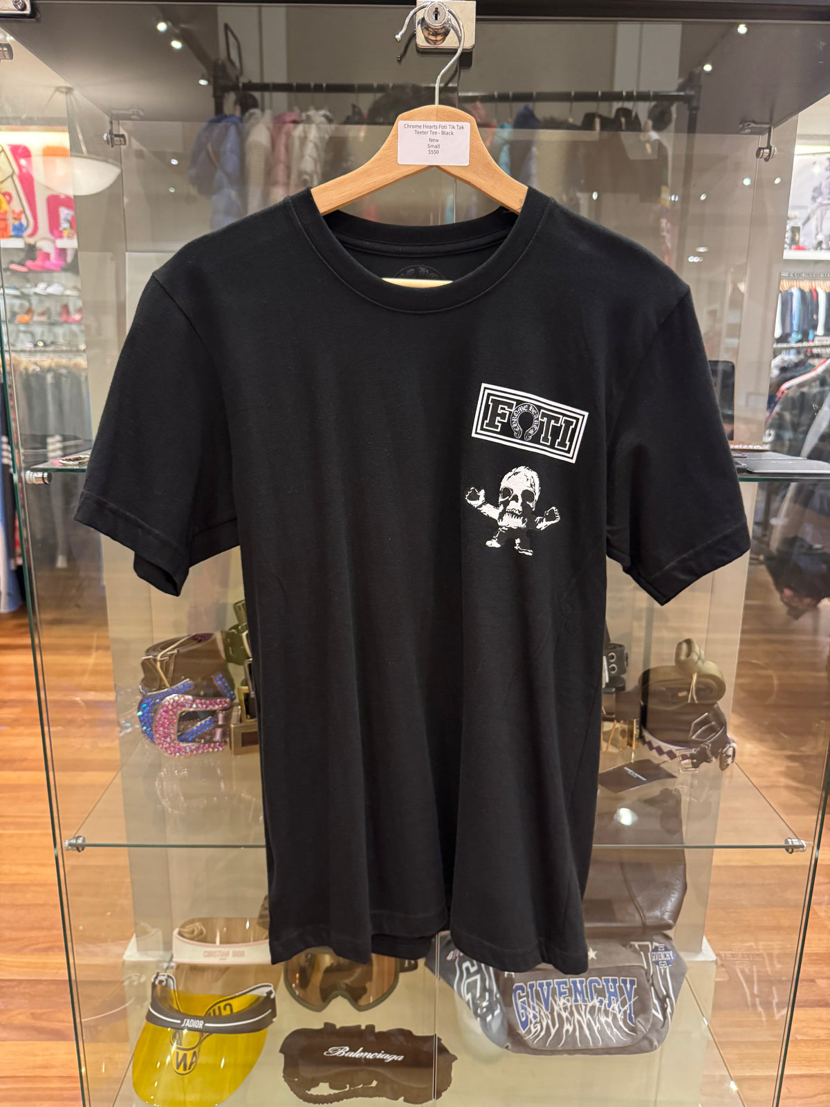 Chrome Hearts Foti Tik Tak Teeter Tee - Black