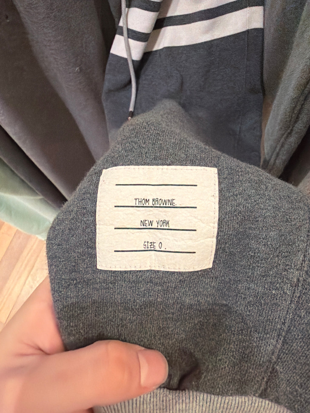Thom Browne Color Block Sweats - Grey