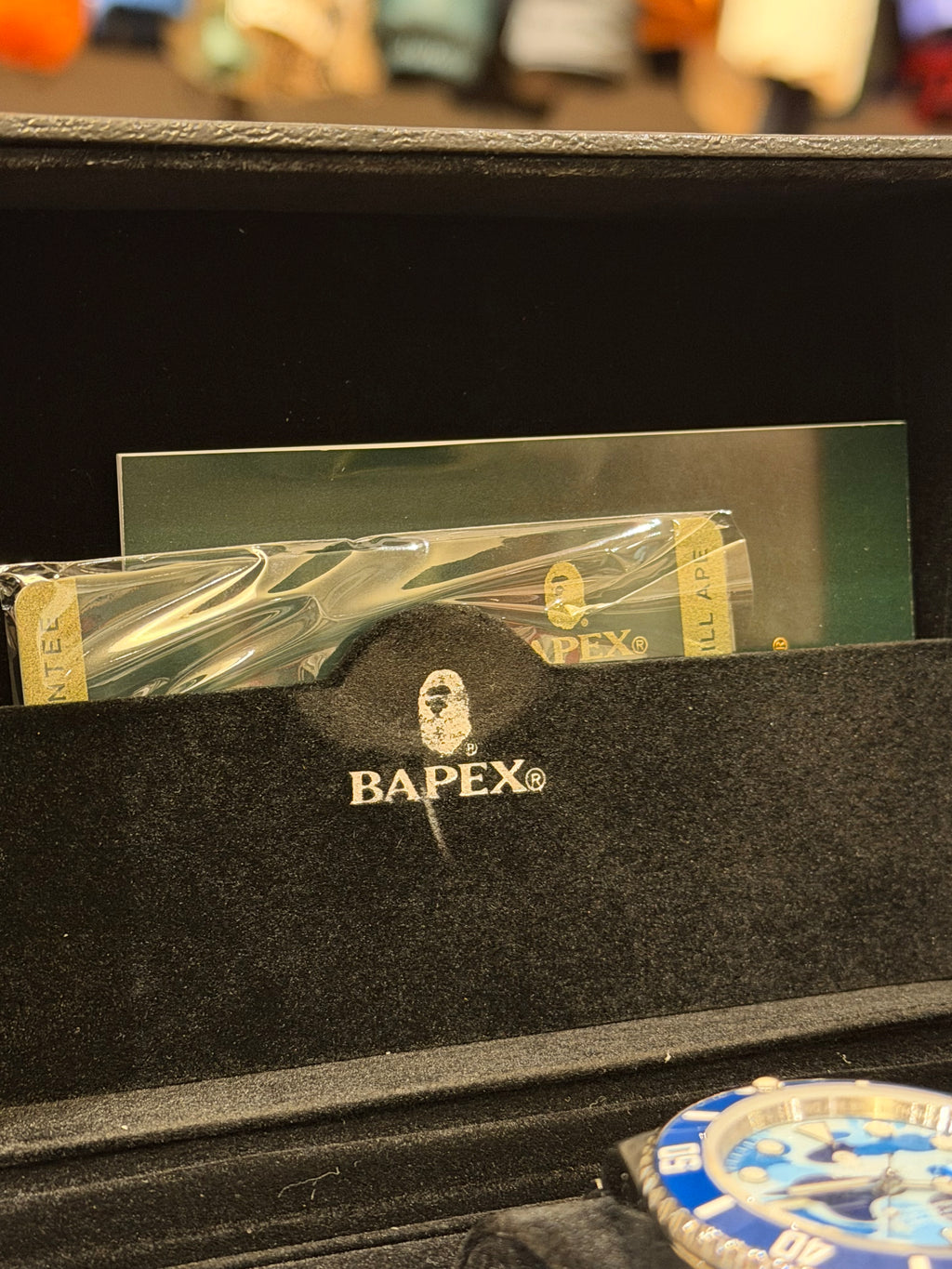 Bape Type 1 Bapex Automatic Watch - Blue Camo
