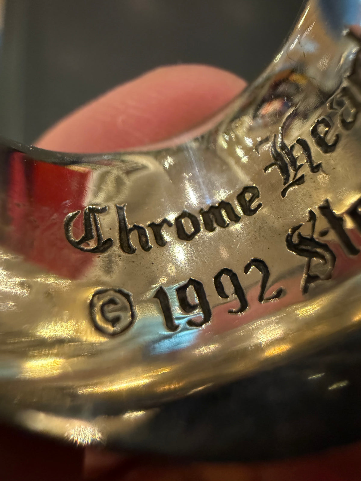 Chrome Hearts Keep Ring Silver - Size 6.5
