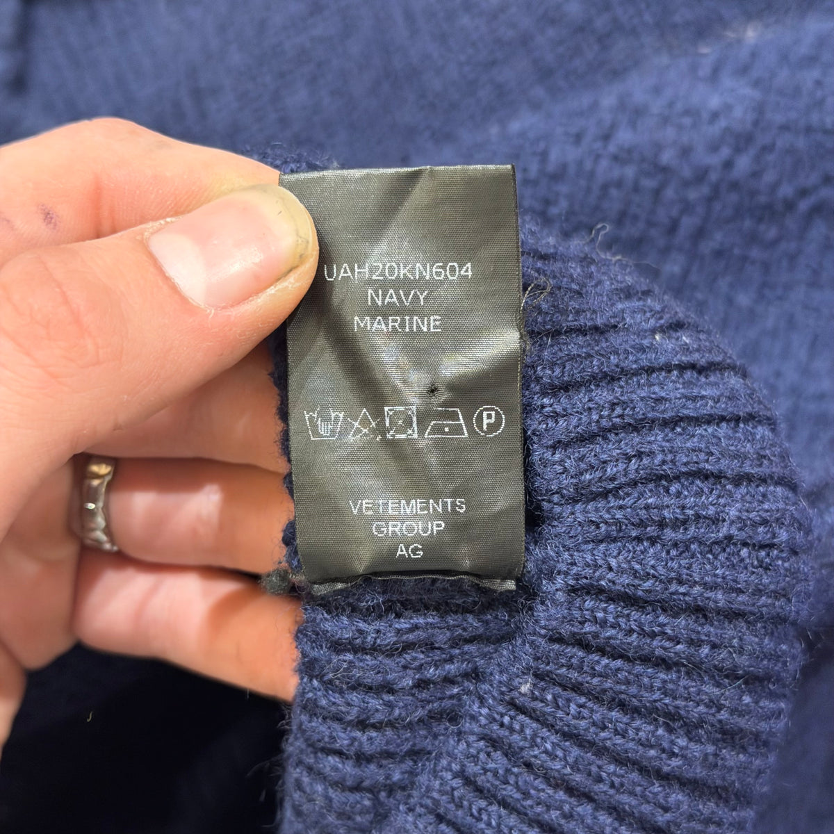 Vetements Knit Hole Sweater