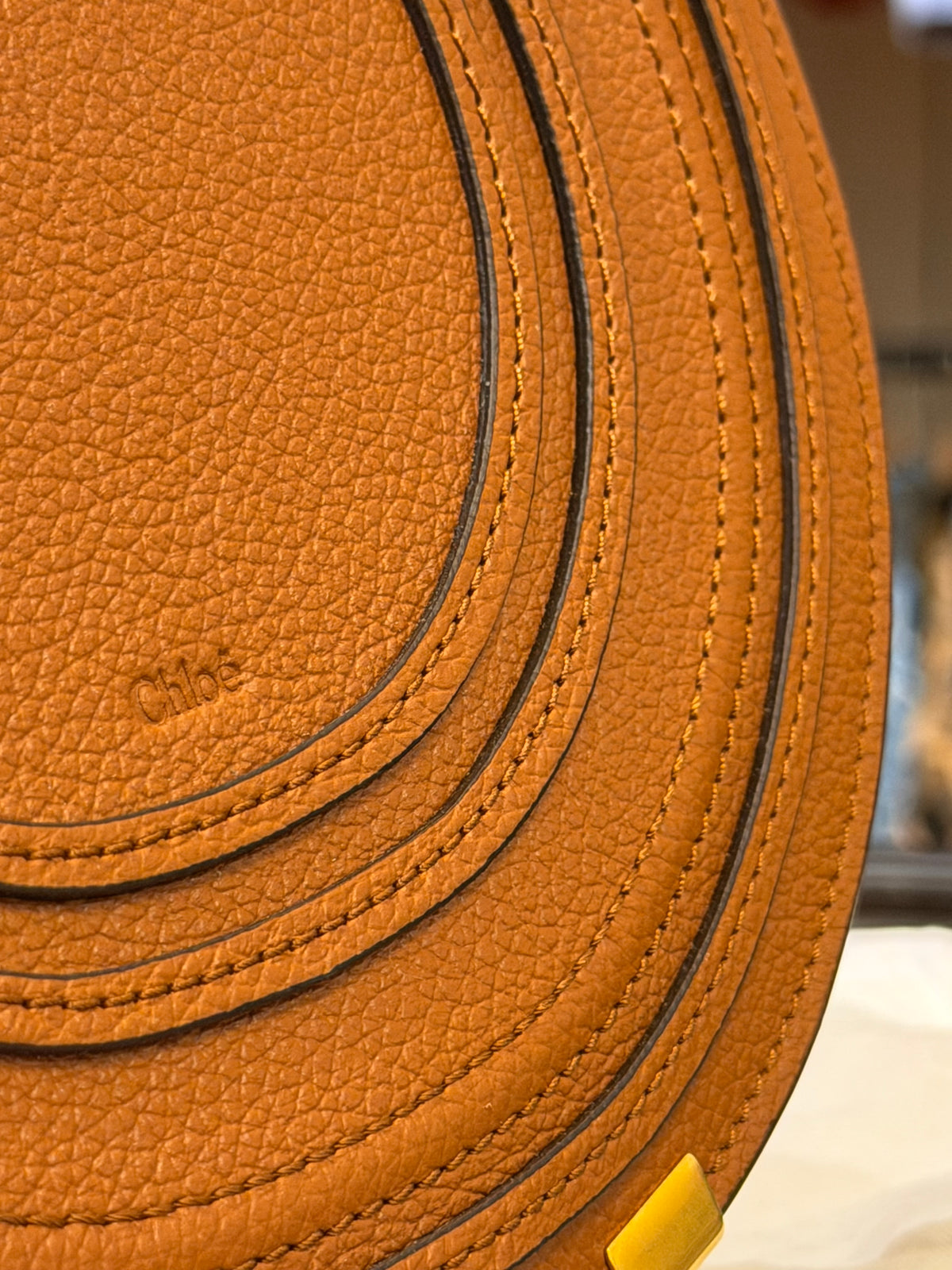 Chloé Marcie Saddle Bag - Tan