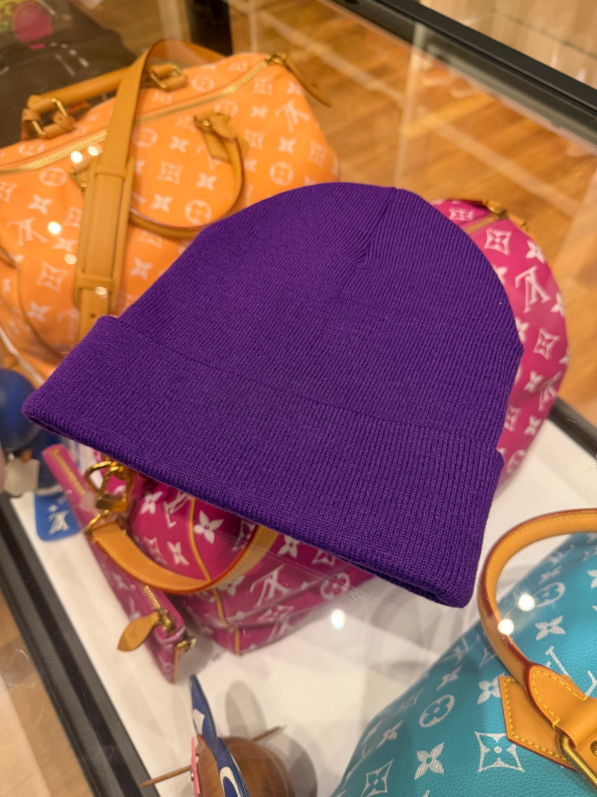 Chrome Hearts Embroidered Beanie Purple