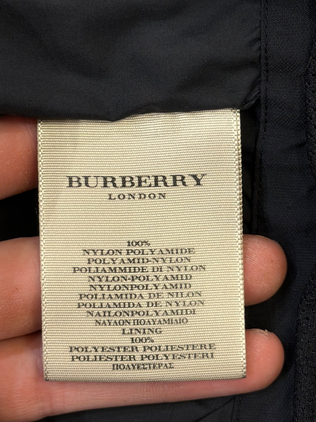 Burberry Weatherproof Light Jacket - Black