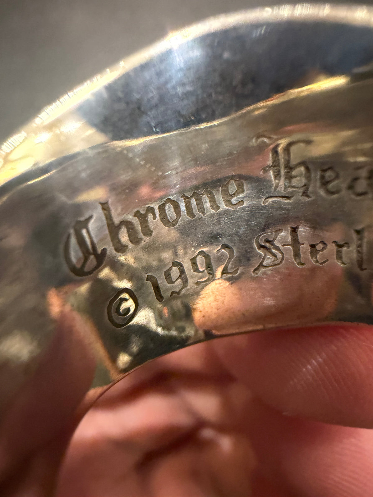 Chrome Hearts Keeper Ring Silver - size 8.5