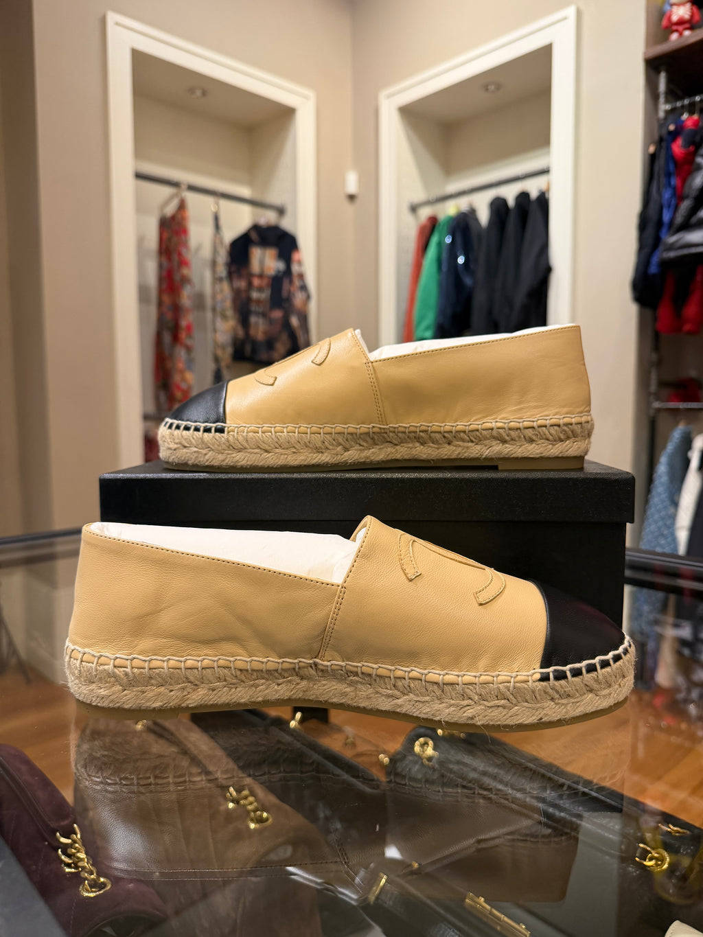 Chanel Espadrilles - Beige/Black
