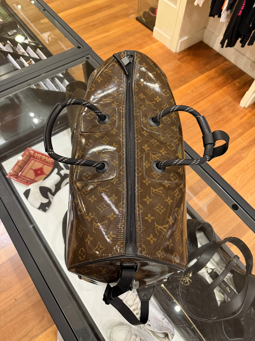 Louis Vuitton Monogram Glaze Keepall Bandouliere 50 Duffle Bag