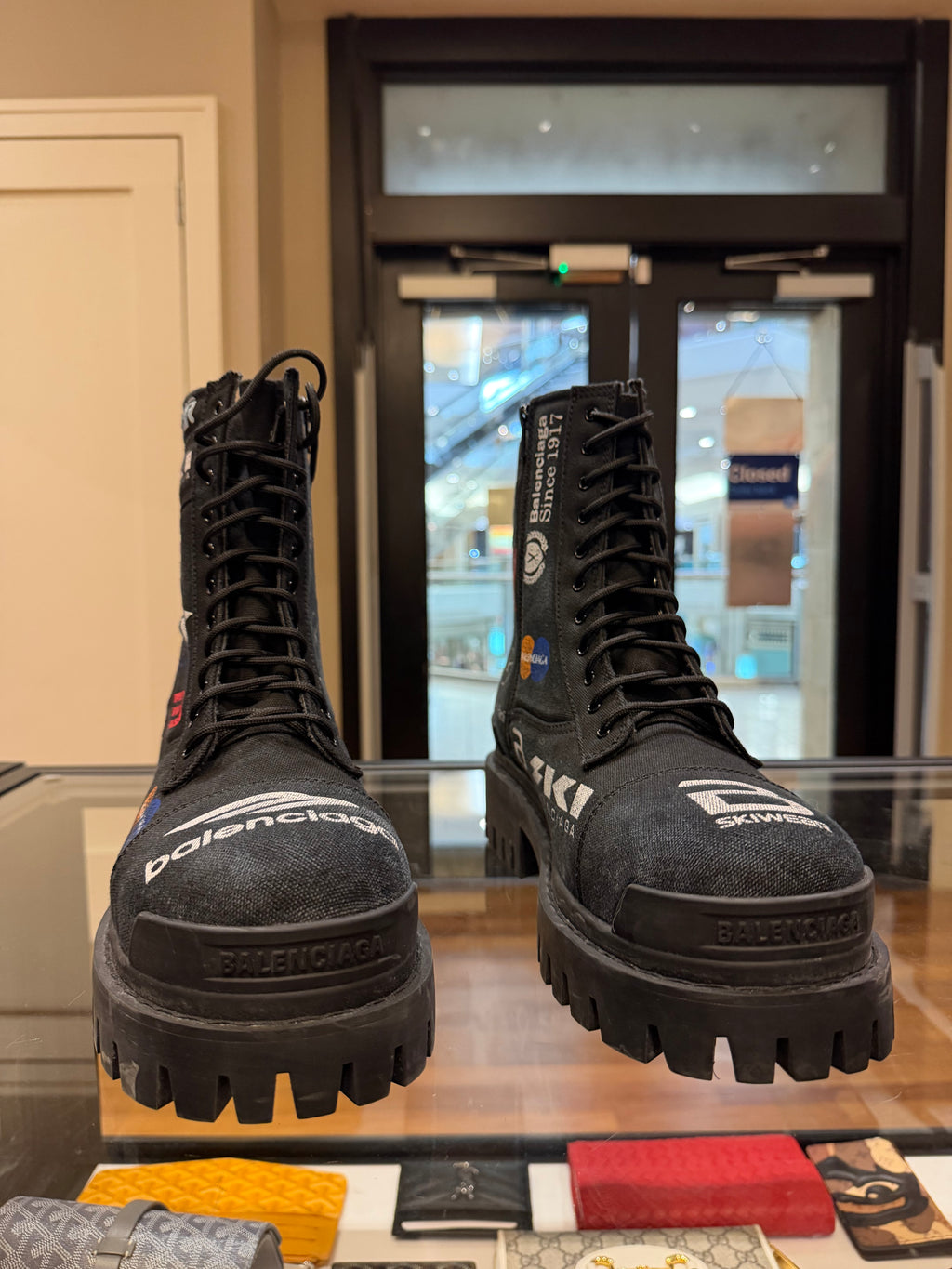 Balenciaga Combat Strike Boot - Worn-Out Allover Print