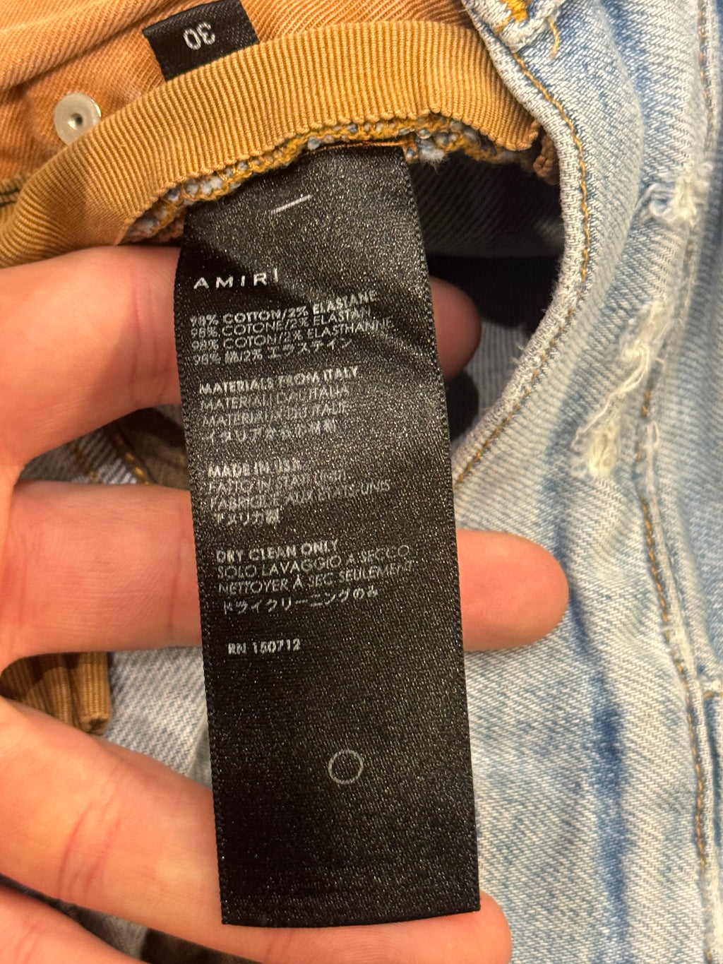 Amiri Thrasher Distressed Skinny Jeans
