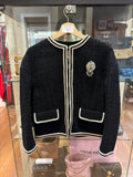 Gucci Embellished Buckle Tweed Wool Jacket