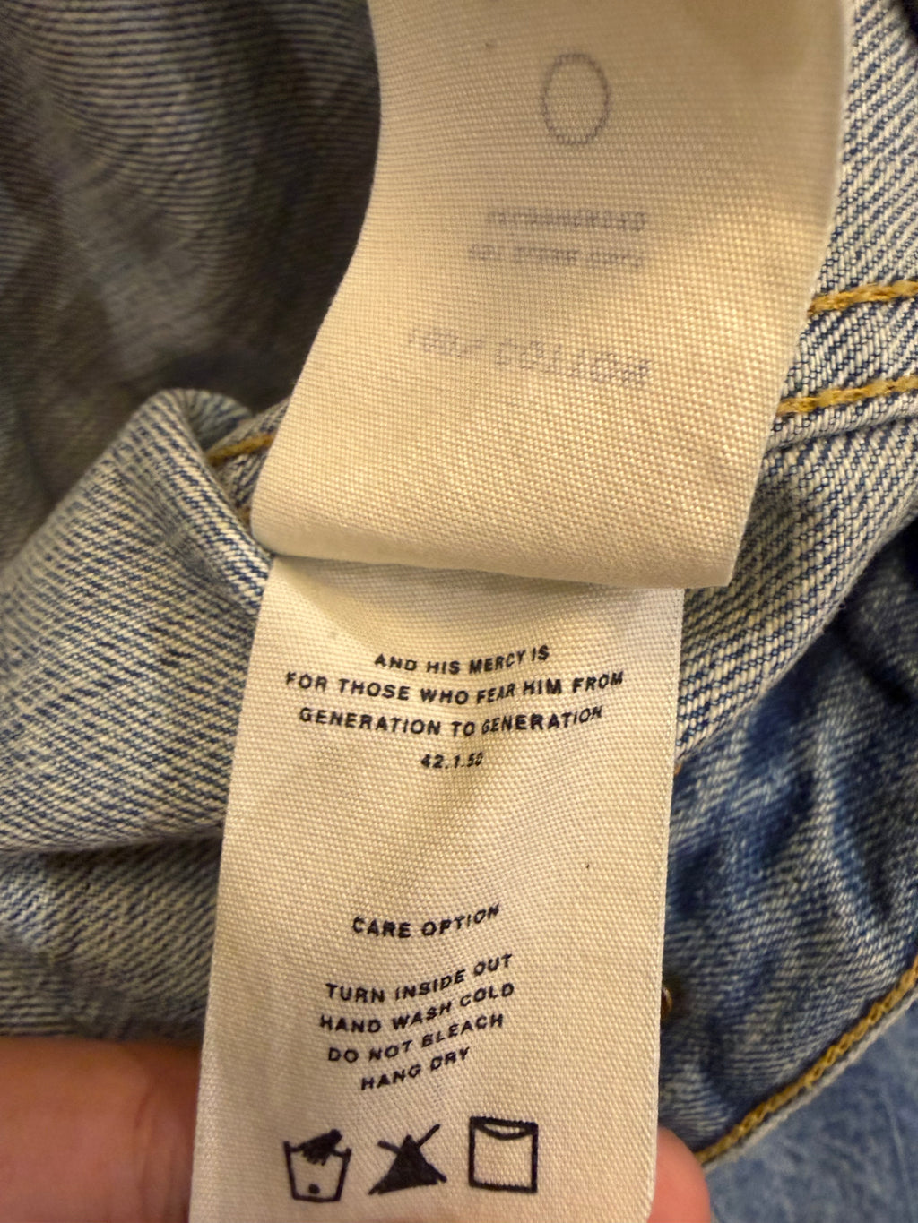 Fear of God Season 5 Splatter
Denim Jacket
