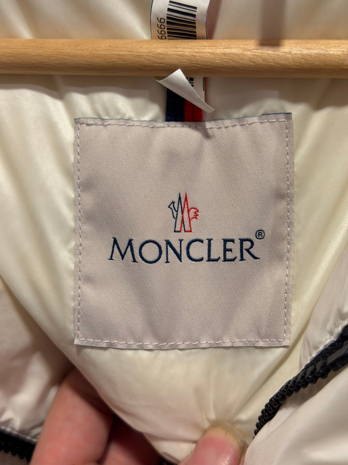 Moncler Light Puffer Coat - White