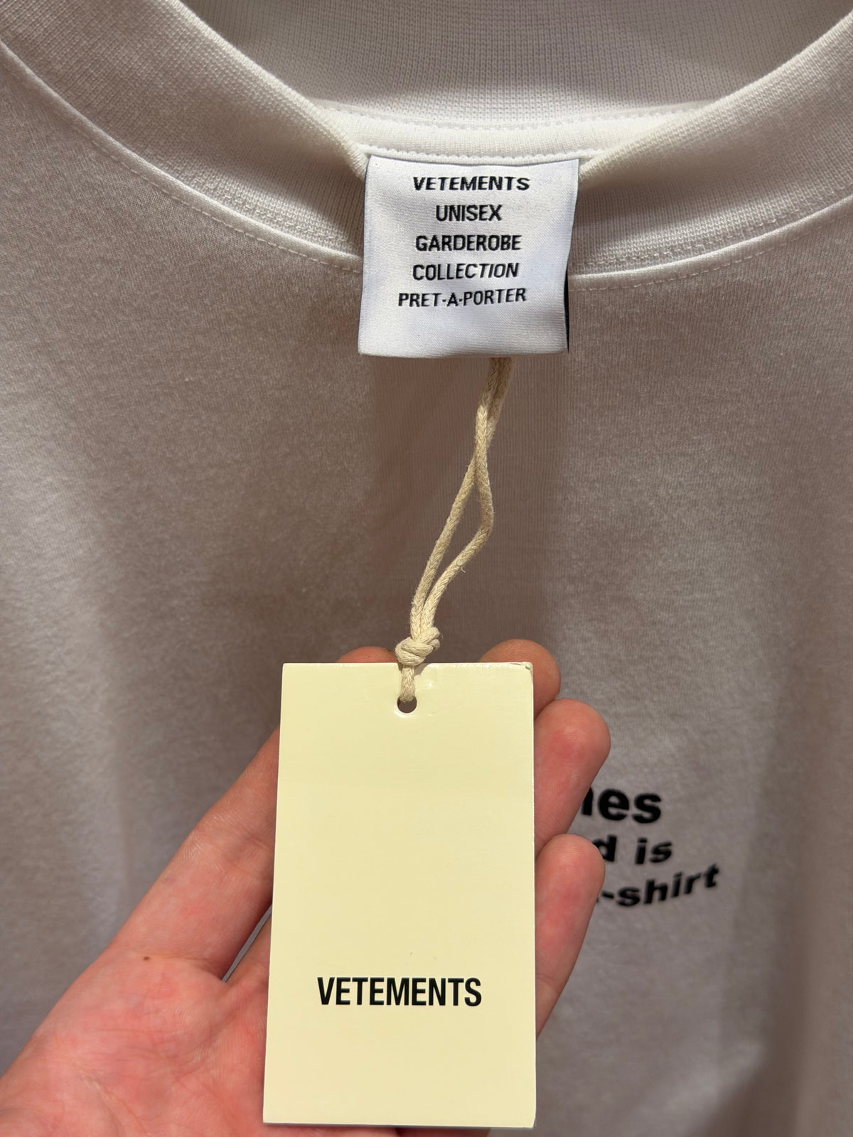 Vetements All You Need Is Tee