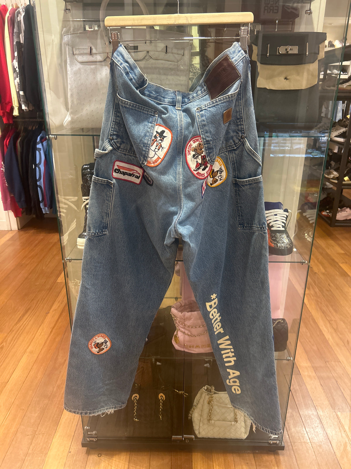 Better With Age 'Gentlemen's Carpenter Patchwork Jeans