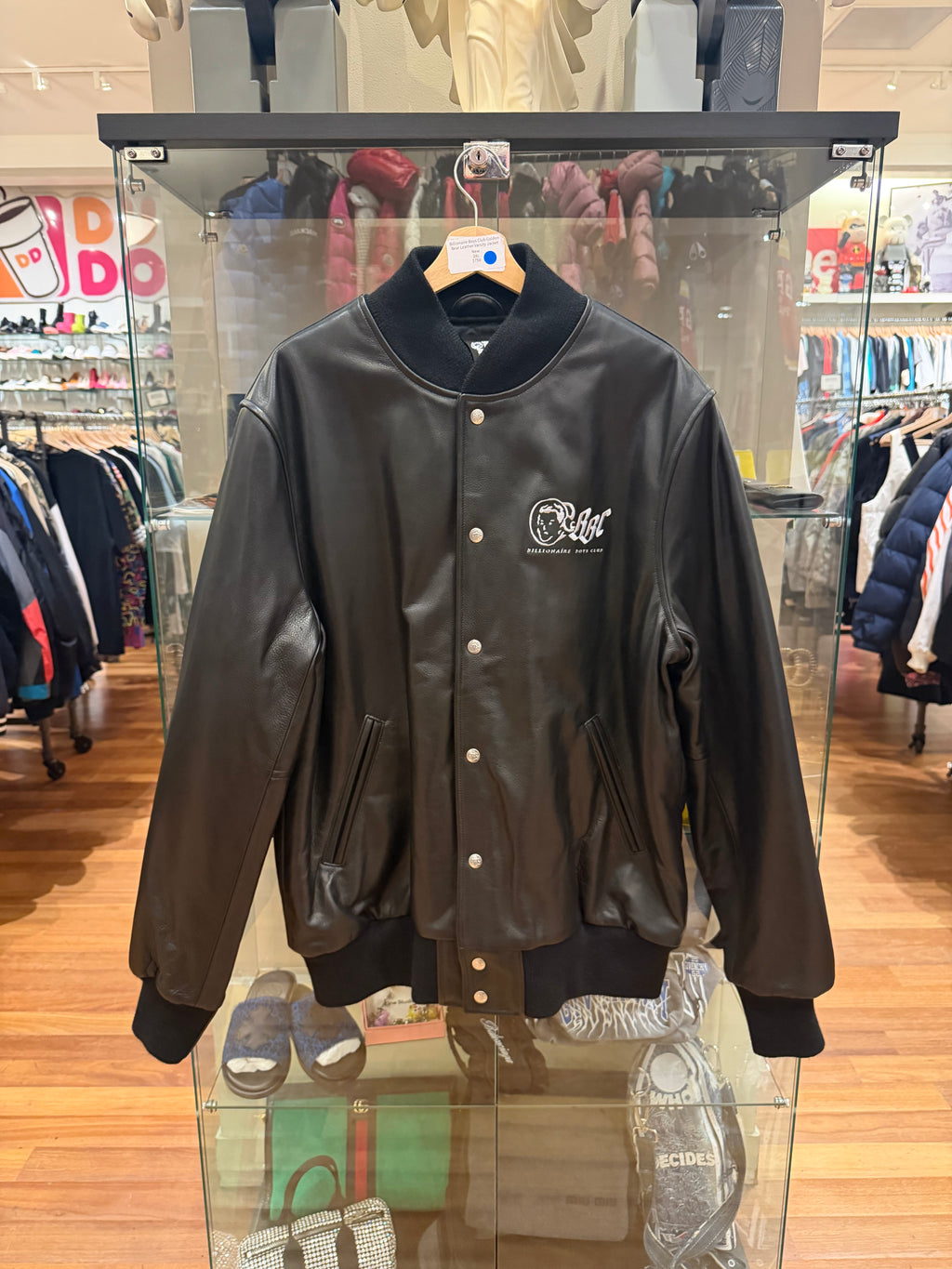 Billionaire Boys Club Golden Bear Leather Varsity Jacket