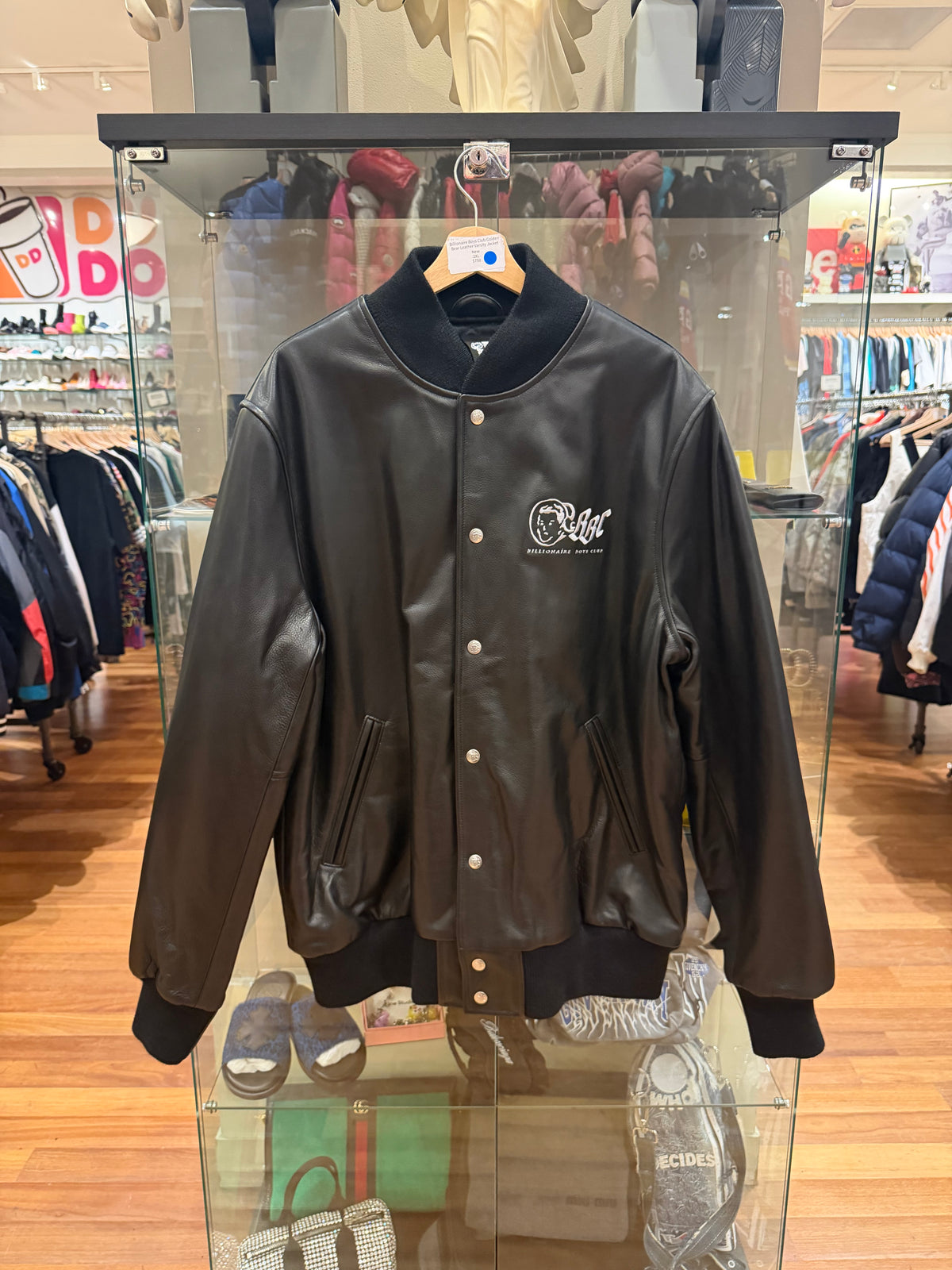 Billionaire Boys Club Golden Bear Leather Varsity Jacket