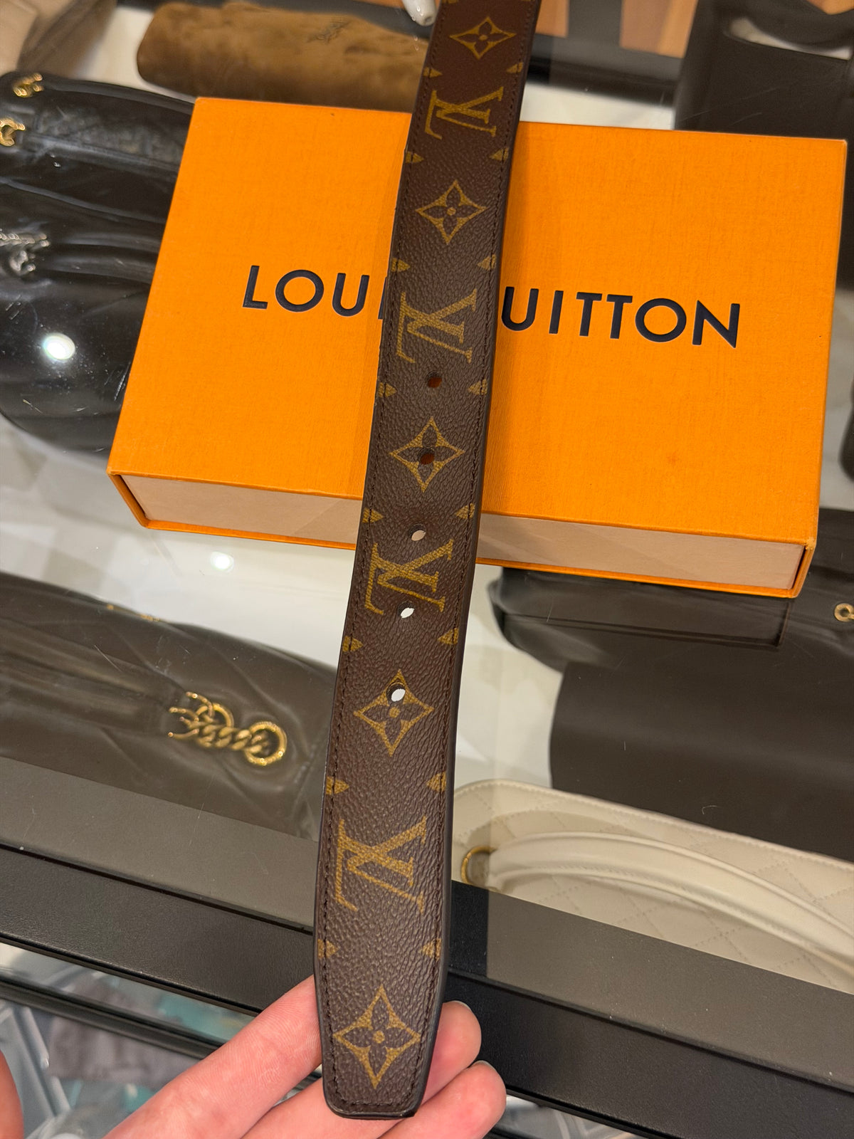 Louis Vuitton Leather LV Monogram Utility Cargo Belt
